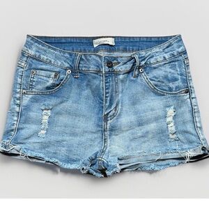 (9) OCEAN DRIVE Mini Jean Shorts Extra Leg Seam to Prevent Fraying
